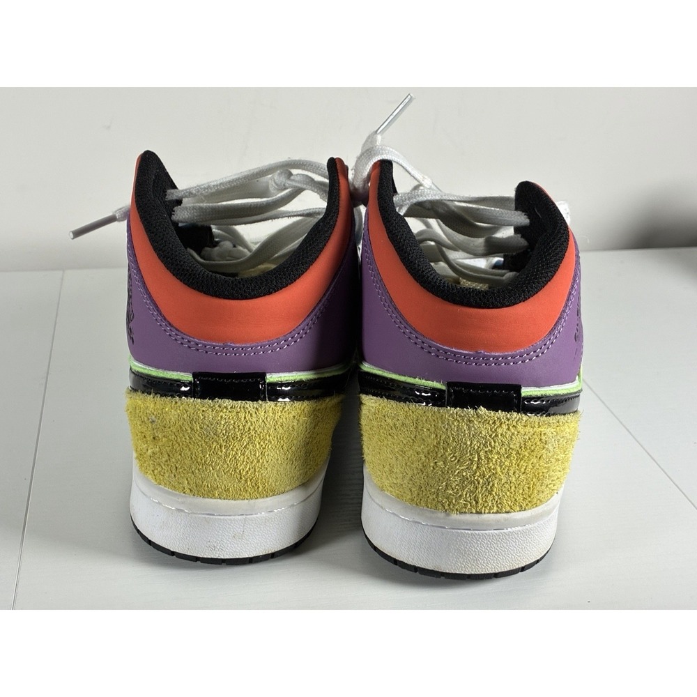 Nike Womens Air Jordan 1 Mid SE CW1140 Multicolor Basketball Shoes Sneakers 8 - Picture 3 of 9